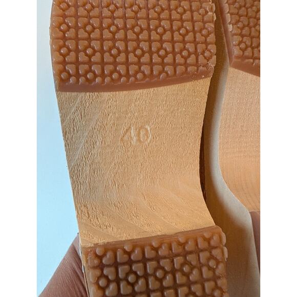 Sandgrens Anthropologie Clogs Brett low closed back Ecru Tan size 40 (9/9.5) - Picture 8 of 9